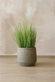 Dizajnový kvetináč SASSO, vláknocement, 32x28 cm, sivý