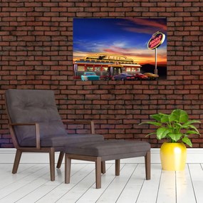 Obraz - Večerný bar (90x60 cm)