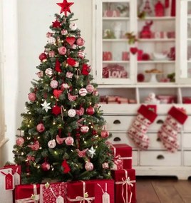 Nádherný umelý vianočný stromček smrek klasický 220 cm