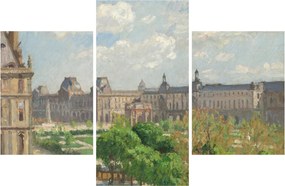 Obraz - Camille Pissarro, Place du Carrousel, Paris, reprodukcia (90x60 cm)
