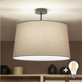 Brilagi - LED prisadený luster CERIA 1xE27/60W/230V priemer 45 cm čierna/šedá