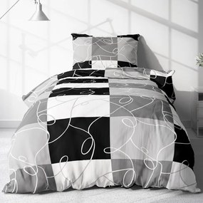 Bavlnené obliečky PURA GREY 4-dielna sada 140x200 cm