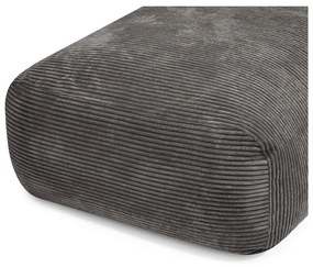 Tmavosivý menčestrový sedací vak Snug Long 140 – SLOWDOWN