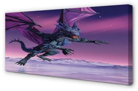 Obraz canvas Dragon pestré oblohy 140x70 cm