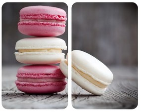 Sada 2 sklenených krytov na sporák Wenko Macarons