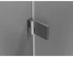 Mexen Lunar-B, sklápací sprchový kút ľavý 100 x 100 cm, 8mm číre sklo, profil grafit brúsený, 832-100-100-66-00-L