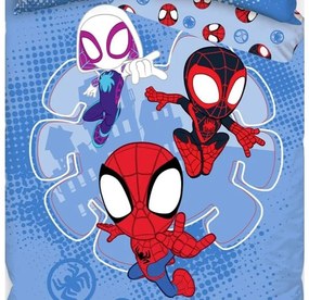 Carbotex Bavlnené obliečky 140x200 + 70x90 cm - Spidey Malí Hrdinové
