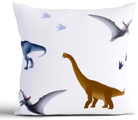 Bavlnená obliečka na vankúš Renforcé 40 × 40 cm - Dinosaury