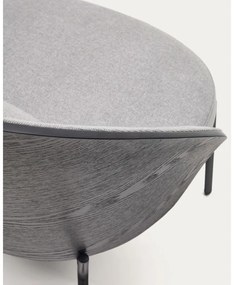 Čierno-sivé kreslo Eamy – Kave Home