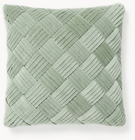 Zamatový poťah na vankúš so štruktúrovaným vzorom Sina