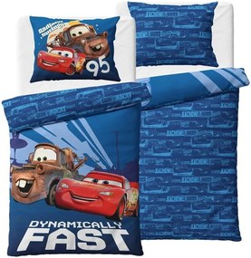 Bavlnené posteľné obliečky Autá 3 / Cars 3 - motív Blesk McQueen a Burák - 100% bavlna - 70x90 cm + 140x200 cm