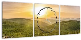 Panoramatický obraz (s hodinami) (90x30 cm)