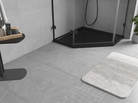 Mexen Flow päťuholníková sprchová vanička slim 80 x 80 cm, čierny mat - 46P708080