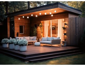 Kanlux 38031-LED Vonkajšia dekoratívna reťaz GIRLANDA STONO 10xLED/10W/230V 6m IP67