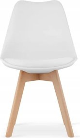 Jedálenská zostava TODI 60cm okrúhly stolový set biely+ 2 stoličky MARK biele Farba: Biela
