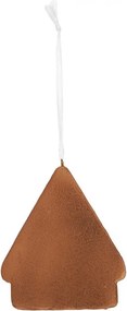 Závesná dekorácia zelená perníková chalúpka Frosted Ginger - 9*1*10 cm