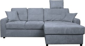 XXXLutz ROHOVÁ SEDAČKA, textil, modrosivá Carryhome - Sedačky - 002703009905