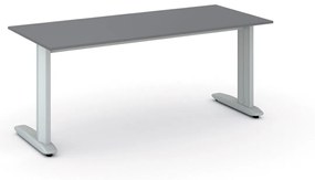 Kancelársky písací stôl PRIMO FLEXIBLE 1800 x 800 mm, grafitová