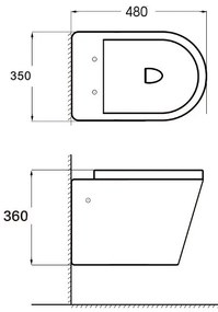 Mexen RICO Rimless, závesná WC misa so sedátkom + bidet, biela, 30724000+35724800