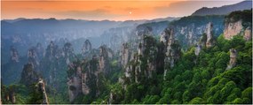 Obraz - Národný lesný park Zhangjiajie (120x50 cm)