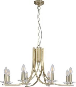 Searchlight 4168-8SB - Závesný luster ASCONA na reťazi, 8xE14/60W/230V