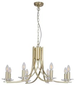 Searchlight 4168-8SB - Závesný luster ASCONA na reťazi, 8xE14/60W/230V