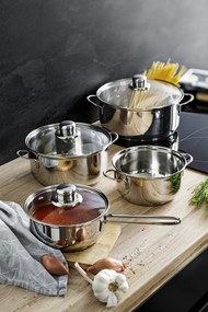 Sada hrncov Blue Berry (7 dielov), nerezová oceľ