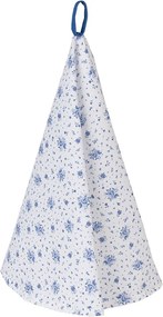 Bavlnená utierka s modrými ružičkami Blue Rose Blooming - Ø 80 cm