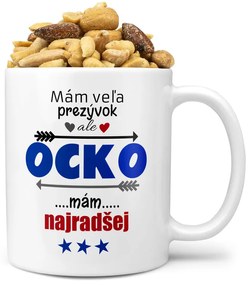 Hrnček Mám veľa přezývok – Ocko (Náplň hrnčeka: Zmes slaných orieškov)