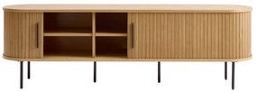 TV stolík v dekore duba v prírodnej farbe 56x180 cm Nola – Unique Furniture