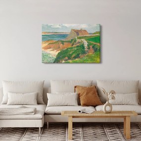 Obraz - Henri Moret, The Island of Raguenez, Brittany, reprodukcia (90x60 cm)