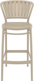 PORTOFINO BAR 75 záhradná barová stolička taupe