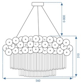 Toolight Rea, Luster APP1473-CP GOLD, OSW-52101