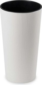 PLASTOVÝ KVETINÁČ URBANIKA ECO SADA 2KS 57X30 CM+46,6X25,5 CM BIELA