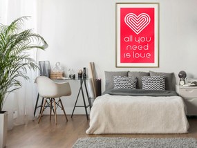 Artgeist Plagát - Let's Make Love [Poster] Veľkosť: 20x30, Verzia: Zlatý rám