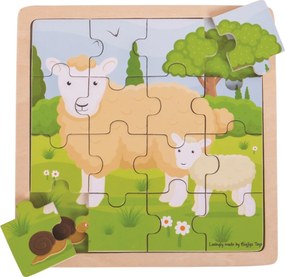 Puzzle ovce s jehňátkem SHEEP