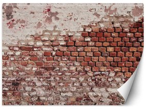 Fototapeta, Stará cihlová kamenná zeď - 300x210 cm