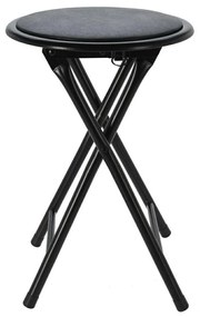 Skladacia stolička MARSHLE 45 cm čierna