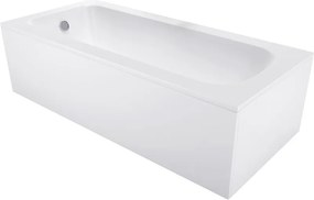 Mexen Vega Obdĺžniková vaňa 130 x 70 cm s obložením, biela - 55011307000X