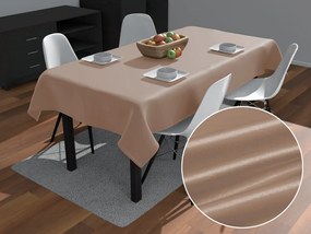 Biante Saténový obdĺžnikový obrus polyesterový Satén LUX-064 Béžovohnedý 60x100 cm