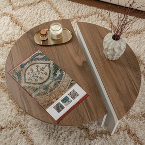 Konferenčný stolík Orion Walnut White