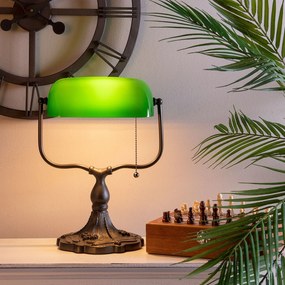 Zelená bankový lampa tiffany Velves - 27 * 20 * 36 cm 1x E27 / max 60W