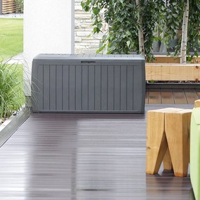 Prosperplast Odkladací box antracitový 290L 116x47x60 cm na kolieskach