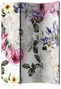 Paraván - Floral Glade [Room Dividers] Veľkosť: 135x172, Verzia: Jednostranný