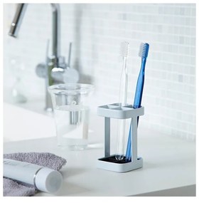 Biely stojan na zubné kefky YAMAZAKI Tower Slim