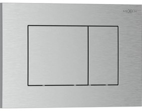 Mexen Tex 02, tlačidlo na splachovanie, brúsený nikel, 6102-10
