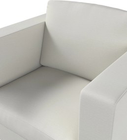 Poťah na kreslo Karlanda, krátky farba produktu sivá látka lesklá, zapletaná, zamatová