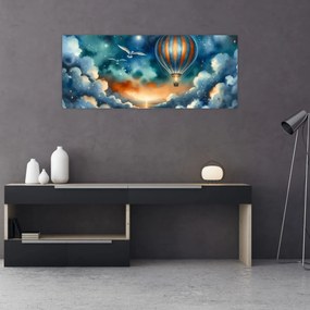 Obraz - Lietať nočnou oblohou (120x50 cm)