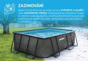 Marimex | Bazén Marimex Florida Premium 2,15x4,00x1,22 m bez príslušenstva - motív RATAN | 10340215