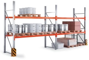 Paletový regál 5500x2700x800 mm, 3 poschodia, základné